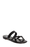 Manolo Blahnik Susa Crossover Sandal In Black