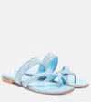 Manolo Blahnik Susara Woven Flat Slide Sandals