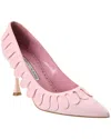 Manolo Blahnik Tamak 90 Suede Pump In Pink