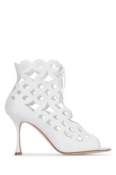 MANOLO BLAHNIK MANOLO BLAHNIK TARALO 90MM CUT OUT BOOTS