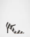Manolo Blahnik Tarazona Bicolor Mary Jane Pumps In Animal Print