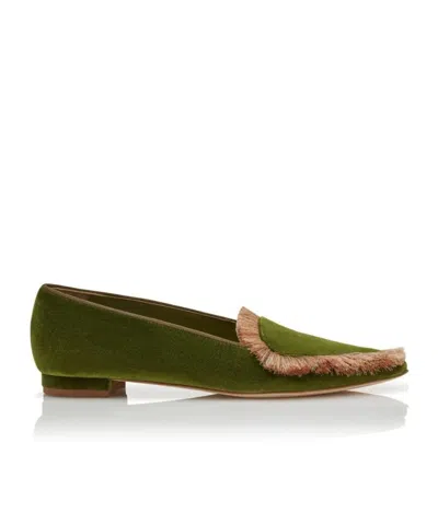 Manolo Blahnik Tassel Loafers In Brown
