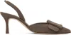 Manolo Blahnik 70mm Maysli Suede Slingback Pumps In 2322 Lbrw