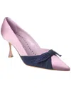 Manolo Blahnik Terka 70 Satin Pump In Purple