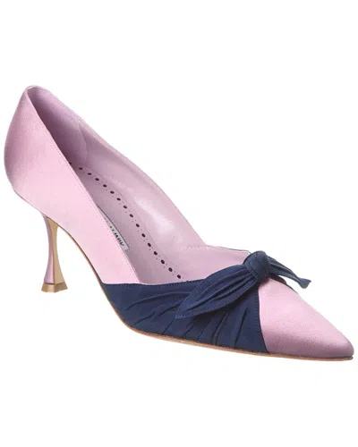 MANOLO BLAHNIK MANOLO BLAHNIK TERKA 70 SATIN PUMP