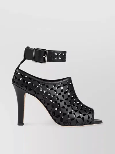 MANOLO BLAHNIK TINGAH 105 ALMOND TOE SANDALS
