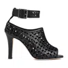 Manolo Blahnik Tingah 105 Leather Sandals In Black