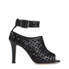 Manolo Blahnik Tingah 105 Yoth Calf Leather Sandals In Black