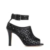 Manolo Blahnik Tingah 105 Leather Sandals In Black