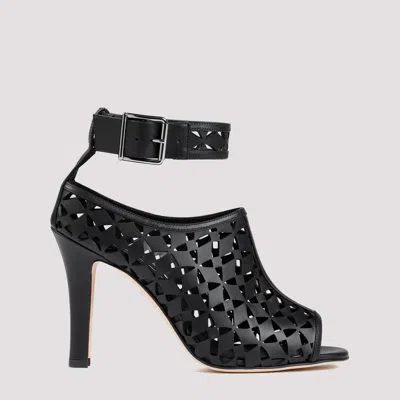 Manolo Blahnik Tingah 105mm Laser-cut Pumps In Black