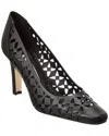 Manolo Blahnik Tolvina 90 Leather Pump In Black