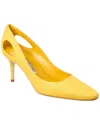 Manolo Blahnik Toplaca 70 Linen Pump In Yellow
