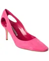 Manolo Blahnik Toplaca 70 Suede Pump In Pink