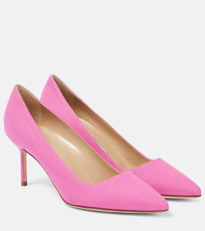 Manolo Blahnik Tora 70 Pumps In Pink