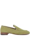 Manolo Blahnik Truro Suede Loafers In Green