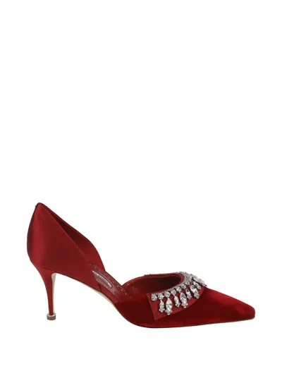 Manolo Blahnik Jewel-embellished Pumps In Black