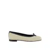 Manolo Blahnik Veralli 010 Ballerina Flats In Beige