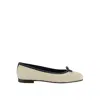 Manolo Blahnik Veralli 010 Ballerina Flats In Beige