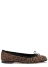 Manolo Blahnik Veralli Leopard-print Suede Ballet Flat In Leopard