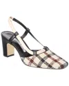 Manolo Blahnik Checked Slingback Pumps In Multi