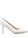 Manolo Blahnik 70mm Bb Pumps In White