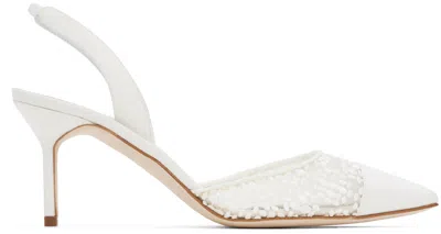 Manolo Blahnik White Capsule Heels In Lcrm1309/ywov976w