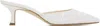 Manolo Blahnik White Carolynemu Mules In 9949 Yoth