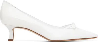 Manolo Blahnik White Grafa Heels