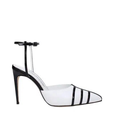 Manolo Blahnik White Leather Sandal