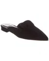 Manolo Blahnik Wilfa Suede Mule In Black