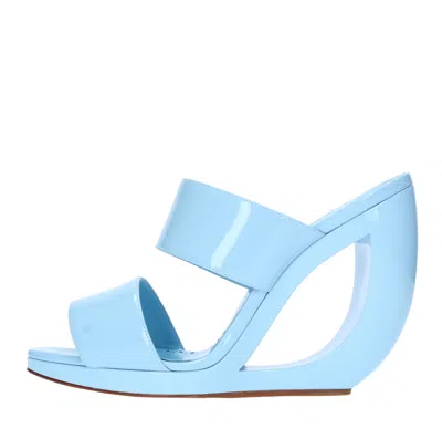 Manolo Blahnik With Heel Clear Blue In Azzurro Blu E Verdi