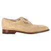 Manolo Blahnik Witney Cap Toe Oxfords In Light Beige Suede In Beige