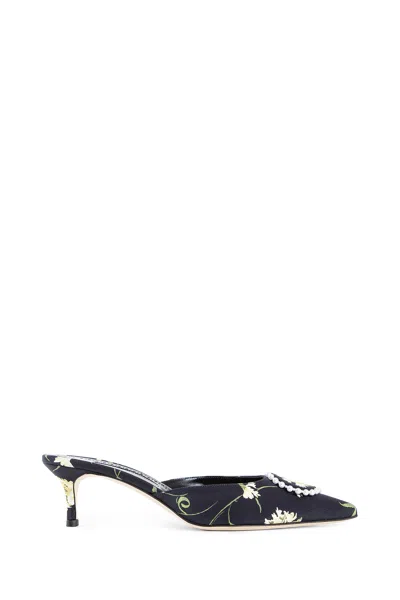 Manolo Blahnik Woman Black Mules