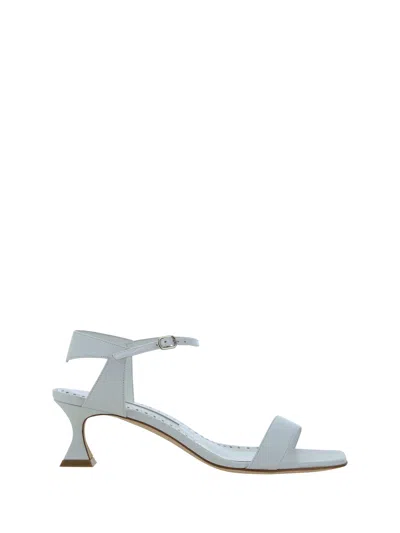 Manolo Blahnik Sandals In Lightblue