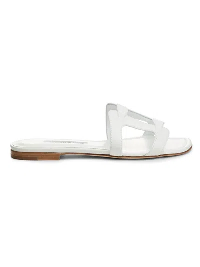 Manolo Blahnik Women's Grellanu Leather Slides In Multi