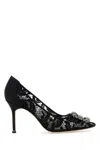 Manolo Blahnik 70mm Hangisi Pumps In Black
