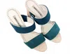Manolo Blahnik Women's Klaiapla Shoes In White & Green In Multi