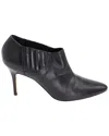 Manolo Blahnik Women's Leather Livrea Gore Bootie (authentic Pre-loved) In Black