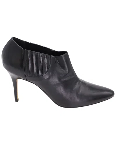 MANOLO BLAHNIK MANOLO BLAHNIK WOMEN'S LEATHER LIVREA GORE BOOTIE (AUTHENTIC PRE-LOVED)