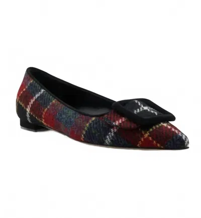 Manolo Blahnik Women's Maysale Pump Flat In Ywov / Blck In Multi