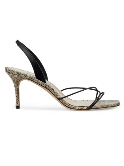 Manolo Blahnik Women's Ninfea Leather Strappy Sandals In Multi