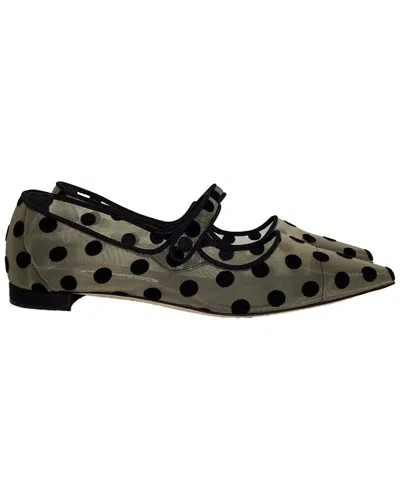 Manolo Blahnik Women's Polyamide Campari Polka Dot Mary Jane Flat (authentic  Pre-loved)