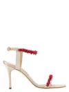 Manolo Blahnik Cienzan Satin Sandals Ankle Embellishment