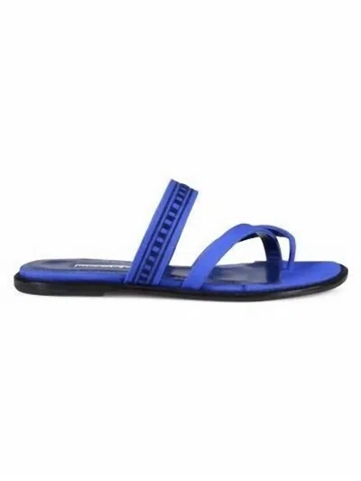Manolo Blahnik Women's Sandals In Cotton Blue In Multi