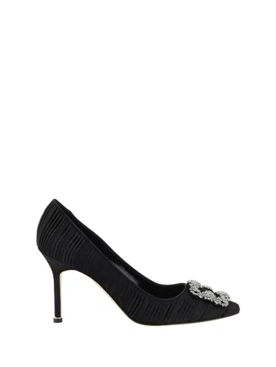 MANOLO BLAHNIK MANOLO BLAHNIK WOMEN SATIN HANGISI PUMPS