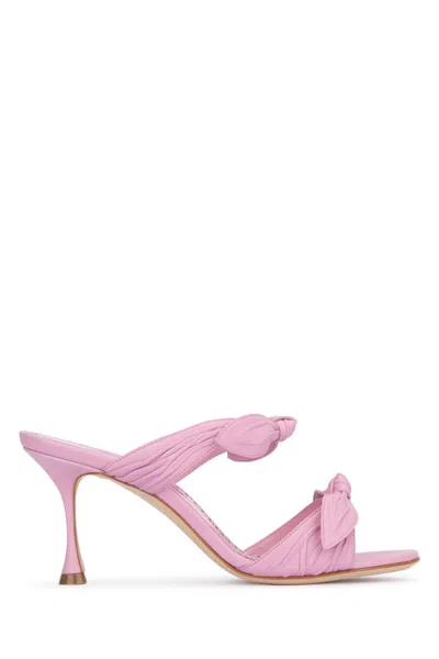 Manolo Blahnik Women Scarpe Con Tacco In Multicolor
