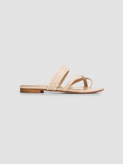 Manolo Blahnik Susonda Leather Sandals In Neutral