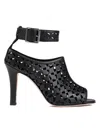 Manolo Blahnik Tingah 105 Leather Sandals In Black
