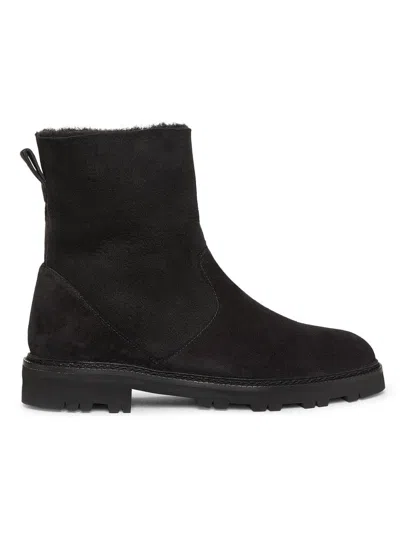 Manolo Blahnik Women's Tomosa Suede Boots In Black