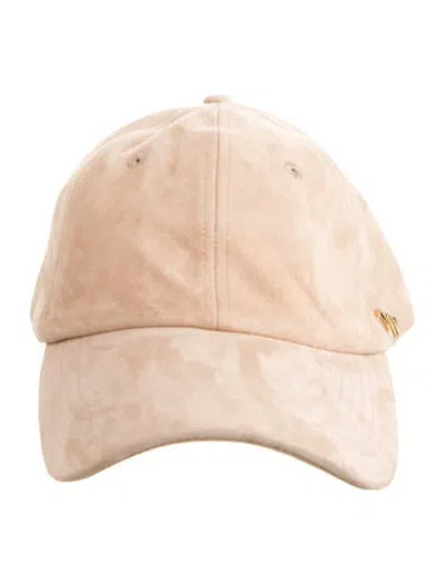 Pre-owned Manolo Blahnik X Chord Suede Baseball Cap W/tags In Neutrals